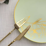 Create Unforgettable Memories with Gold Floral Design Plates